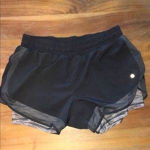 grey athletic shorts